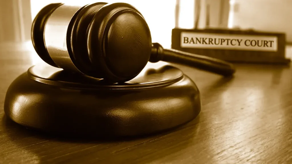 Bankruptcy court gavel