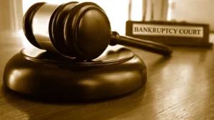 Bankruptcy court gavel